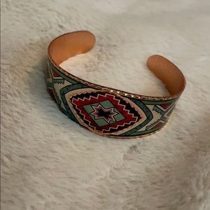 Copper bangle bracelet
